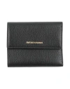 Emporio Armani Woman Wallet Black Size - Cow Leather