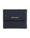 Emporio Armani Woman Wallet Midnight Blue Size - Cow Leather In Blue