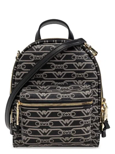 EMPORIO ARMANI WOMEN'S ALLOVER LOGO BACKPACK