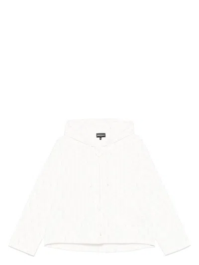 EMPORIO ARMANI WOMEN'S ALLOVER LOGO HOODIE