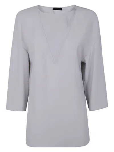 EMPORIO ARMANI WOMEN'S CADY BLOUSE TOP