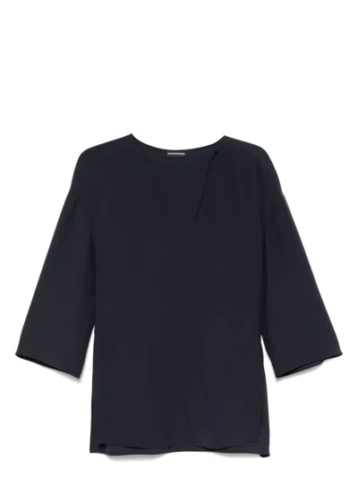 EMPORIO ARMANI WOMEN'S CADY BLOUSE TOP