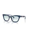Emporio Armani Women's Cat Eye Sunglasses, Ea4259u In Blue