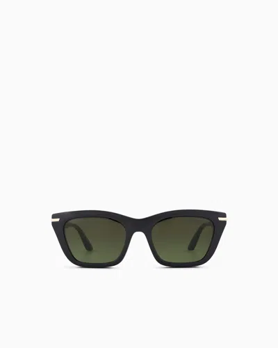 Emporio Armani Women's Cat-eye Sunglasses With Clip-on Lenses In Green