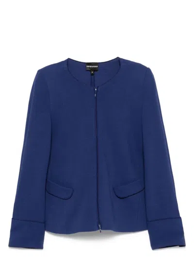 EMPORIO ARMANI WOMEN'S COTTON BLAZER JACKET