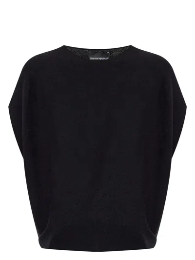 EMPORIO ARMANI WOMEN'S COTTON BLEND KNITTED TOP