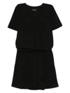 Emporio Armani Cotton Crepe Short Dress