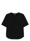 Emporio Armani Crew Neck Relaxed Fit Short Sleeves T-shirt In Black