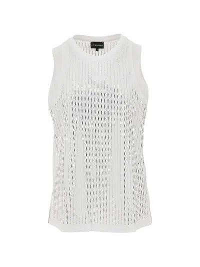 Emporio Armani Women's Cotton Tank Top In White