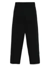 Emporio Armani Cotton Trousers In Black