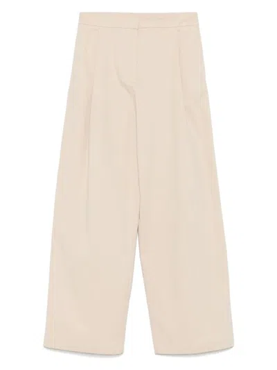EMPORIO ARMANI WOMEN'S COTTON WIDE-LEG TROUSERS