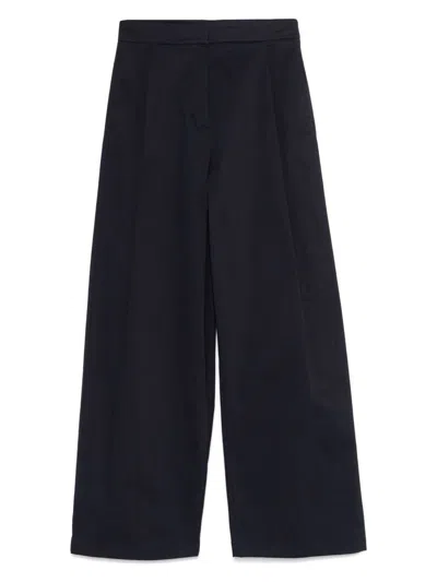 EMPORIO ARMANI WOMEN'S COTTON WIDE-LEG TROUSERS