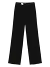 Emporio Armani Crepe Trousers In Black
