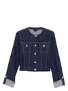 Emporio Armani Buttoned Cuffs Denim Jacket With Chest Pockets