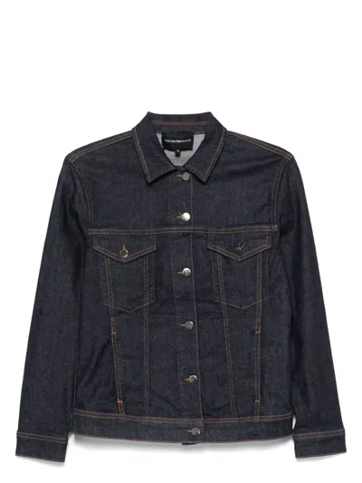 EMPORIO ARMANI WOMEN'S DENIM COTTON JACKET
