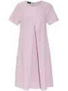 Emporio Armani Women's Crew Neck Mini Dress In Pink