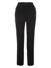 Emporio Armani Woman Pants Midnight Blue Size L Cotton In Black