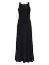 Emporio Armani Long Dress With Flared Hem And Scoop Back