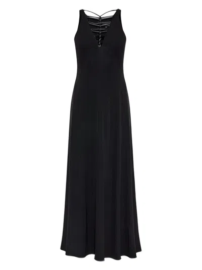 EMPORIO ARMANI WOMEN'S ELEGANT SLEEVELESS LONG DRESS