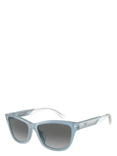 Emporio Armani Women's  Ea4227u 609611 Sunglasses In Blue