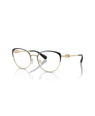 Emporio Armani Women's Eyeglasses, Ea1150 In Shiny Pale Gold,black