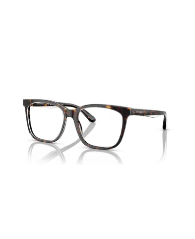 Emporio Armani Women's Eyeglasses, Ea3228 In Shiny Havana,top Crystal