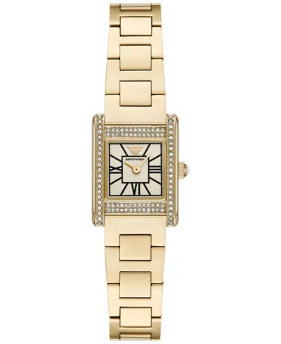 Emporio Armani Women's Gold-tone Stainless Steel Bracelet Watch 20mm