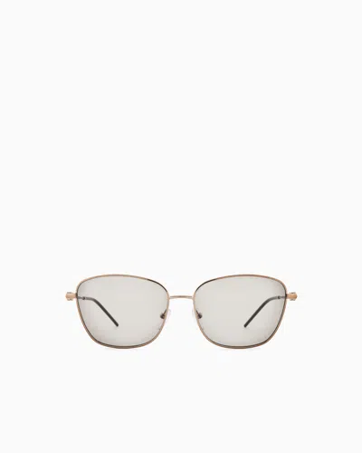 Emporio Armani Women's Irregular-shaped Sunglasses In Gold