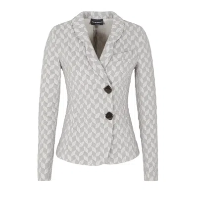 EMPORIO ARMANI WOMEN'S JACKETS EMPORIO ARMANI - BLAZER - BEIGE