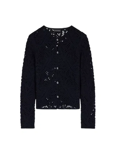 Emporio Armani Women's Jackets  - Black Blazer Jacket - Black
