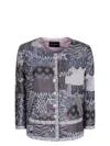 Emporio Armani Jacquard Blazer In Multi
