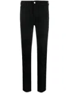 Emporio Armani Slim-fit Stretch Cotton Jeans With Belt Loops In Black