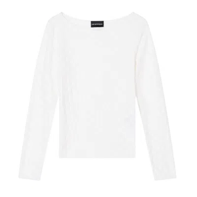 Emporio Armani Women's Knitwear  - Mesh - White