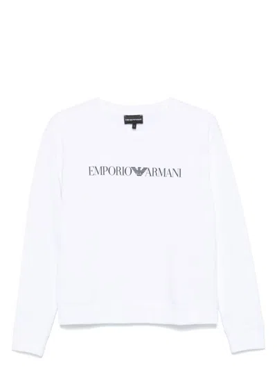 EMPORIO ARMANI WOMEN'S LOGO COTTON SWEATSHIRT