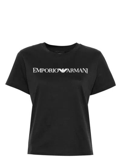 EMPORIO ARMANI WOMEN'S LOGO COTTON T-SHIRT