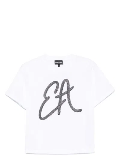 EMPORIO ARMANI WOMEN'S LOGO COTTON T-SHIRT