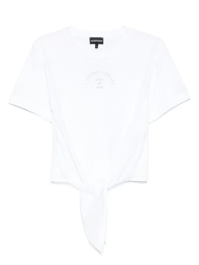 EMPORIO ARMANI WOMEN'S LOGO COTTON T-SHIRT