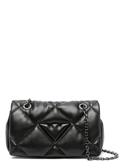 EMPORIO ARMANI WOMEN'S LOGO EMBOSSED FAUX LEATHER CROSSBODY BAG