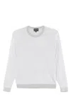 Emporio Armani Women's Jacquard Logo Sweater In White