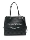 Shop Emporio Armani Women's Logo Tote Bag In Black