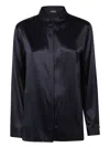 Emporio Armani Silk Shirt With Buttoned Cuffs And Spread Collar