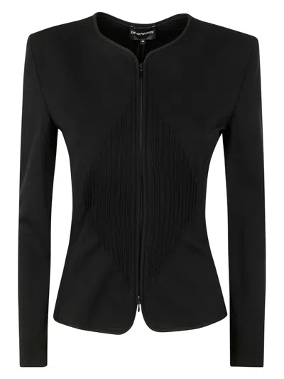 EMPORIO ARMANI WOMEN'S MILANO STITCH SHOULDER PADS JACKET
