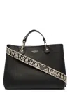 Emporio Armani Logo-debossed Tote Bag In Black