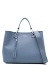 Emporio Armani Official Store Medium Myea Shopper Bag With Deer Print In Grey