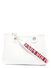 Emporio Armani Women's White Logo-print Bag With Handles In White