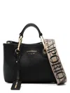 Emporio Armani Small Eco-leather Handbag In Black