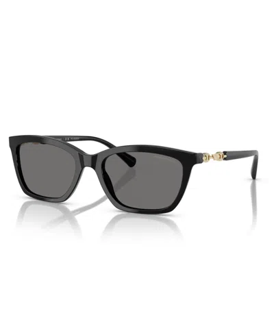 Emporio Armani Women's Polarized Sunglasses Ea4238 In Dark Grey Polar