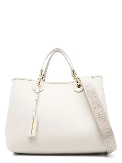 Emporio Armani Women's Polyurethane Shopping Bag In Nude