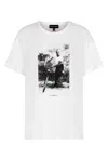 EMPORIO ARMANI WOMEN'S PRINTED COTTON T-SHIRT
