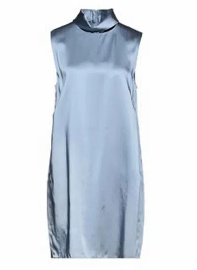 Emporio Armani Women's Satin Mini Dress In Sky Blue